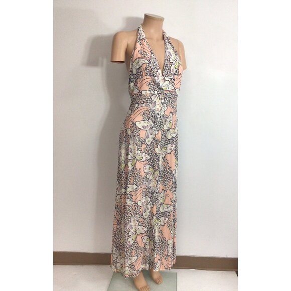 Paul & Joe Butterfly Maxi Dress Made in France Womens 38 - Picture 1 of 7